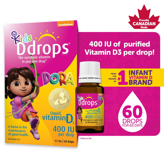 Kids Vitamin D Drops 400 IU, 60 Servings