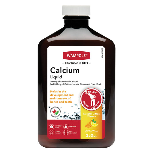 Calcium Liquid Supplement, Citrus Flavor 350ml