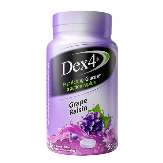 Grape Glucose Tablets Bottle (50 Count)