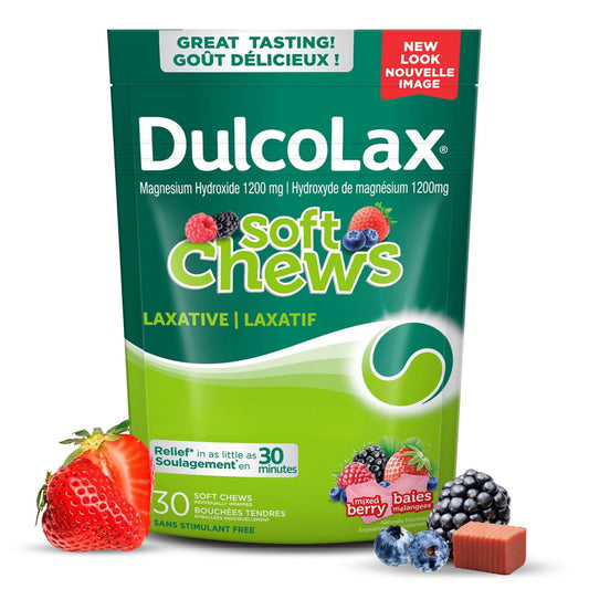 Dulcolax Soft Chews Mixed Berry 30 Count