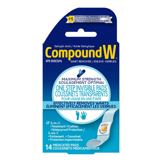 Invisible Wart Remover Pads, 14 Pack