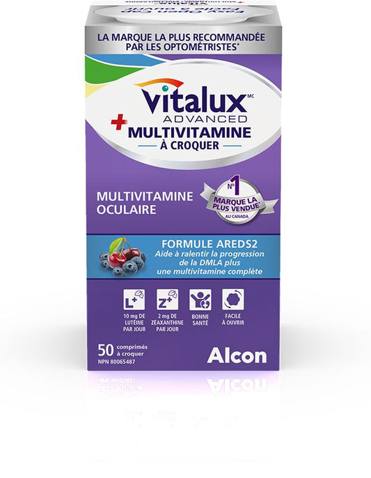 Vitalux Advanced Plus Chewable Eye Health Tablets 50ct