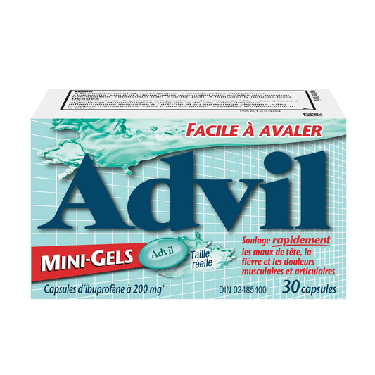 Advil Mini-Gels 200mg Pain Reliever - 30 Capsules