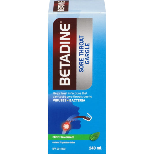 Povidone-Iodine Sore Throat Gargle 240ml
