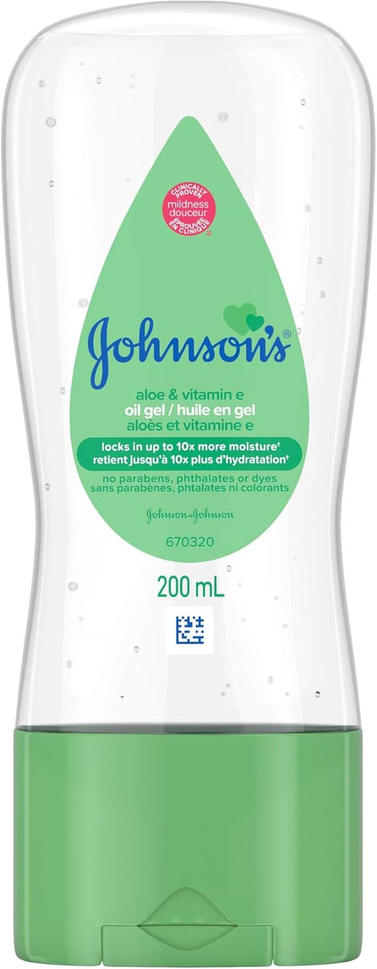Aloe Vera & Vitamin E Baby Oil Gel 200ml