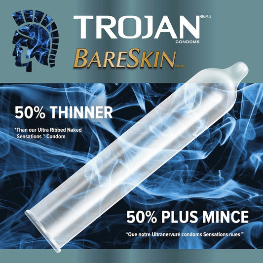 BareSkin Ultra-Thin Lubricated Condoms 10-Pack