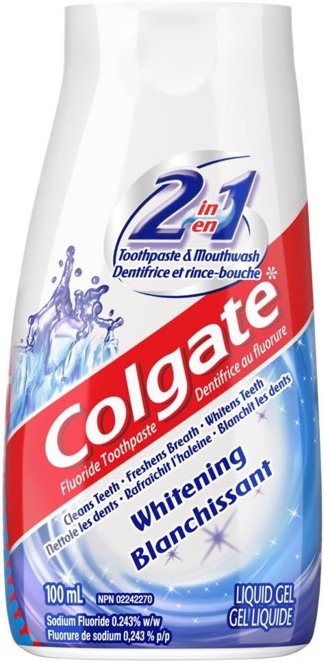 Colgate 2-in-1 Whitening Liquid Gel Toothpaste 100ml
