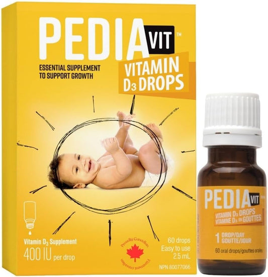 Vitamin D3 Drops for Babies 400 IU, 60 Doses