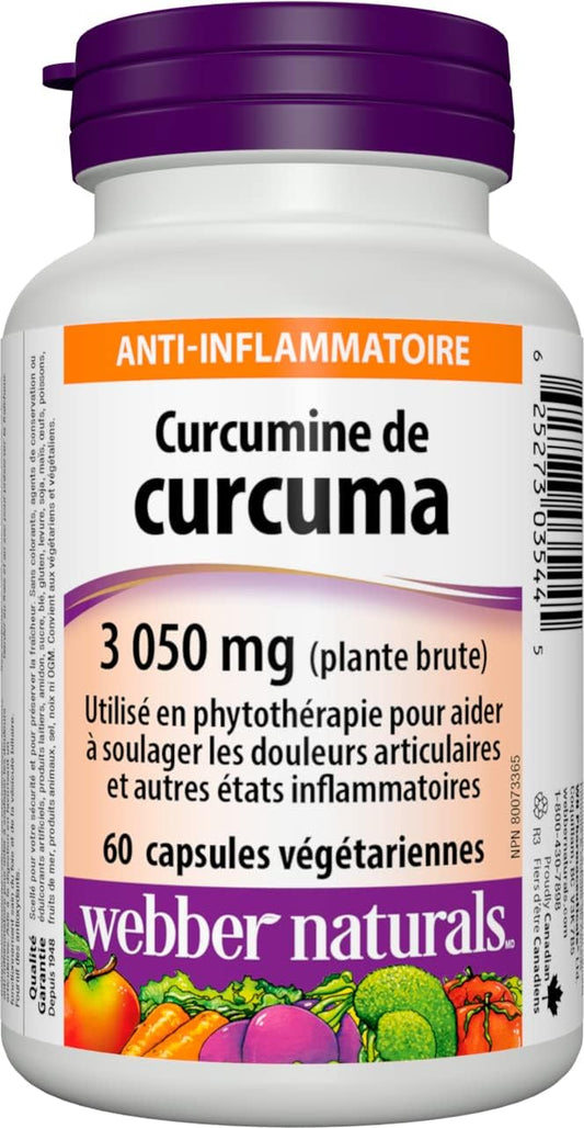 Turmeric Curcumin 3050mg Capsules, 60 Count