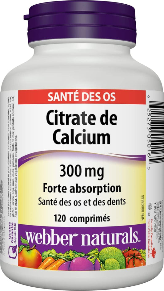 Calcium Citrate 300mg, 120 Tablets