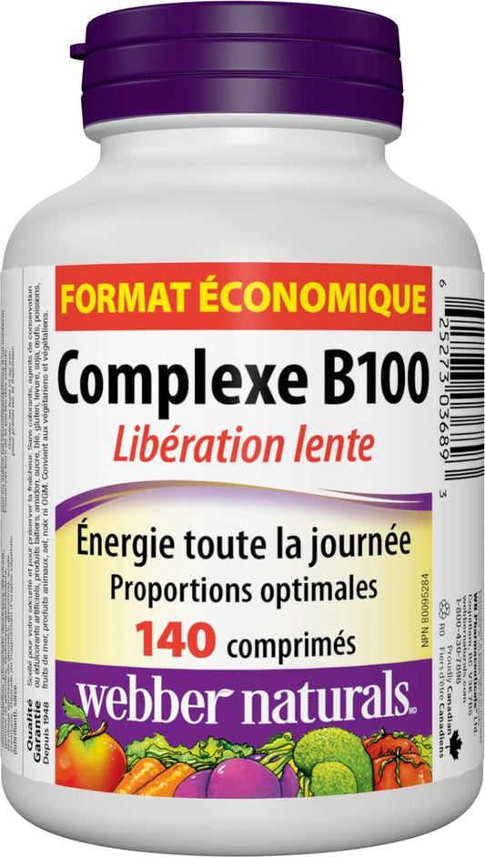 B100 Complex Timed Release Tablets 140 Count