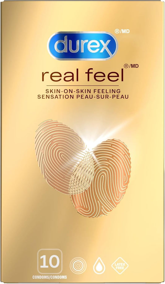 Real Feel Non-Latex Condoms, 10-Pack