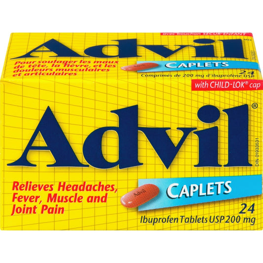 Advil 200mg Caplets, 24 Count