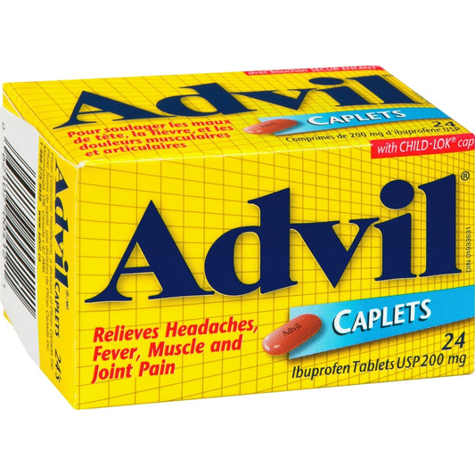 Advil 200mg Caplets, 24 Count