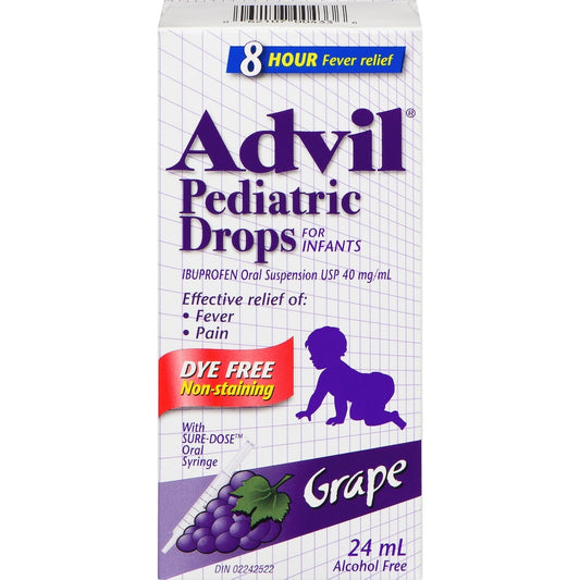 Advil Pediatric Dye-Free Grape Drops 24mL