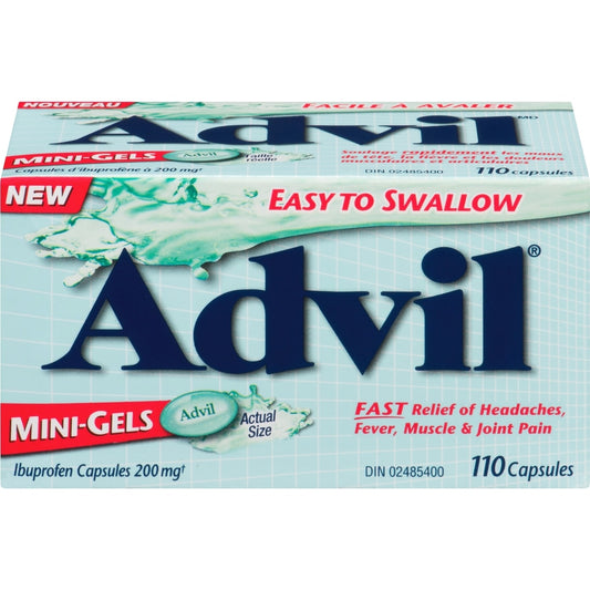 Advil Mini-Gels 200mg Capsules, 110 Count