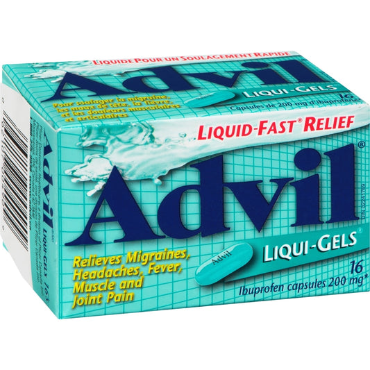 Advil Liqui-Gels Pain Relief Capsules 16 Count