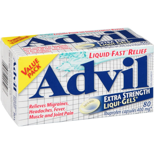 Advil Extra Strength Liqui-Gels 80 Capsules
