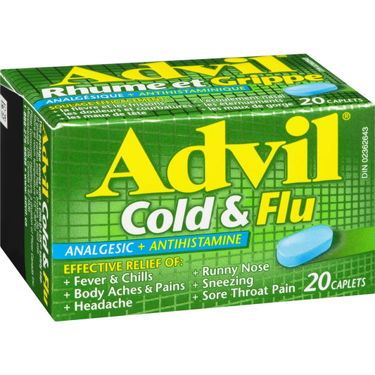 Advil Cold & Flu Relief Caplets, 20ct