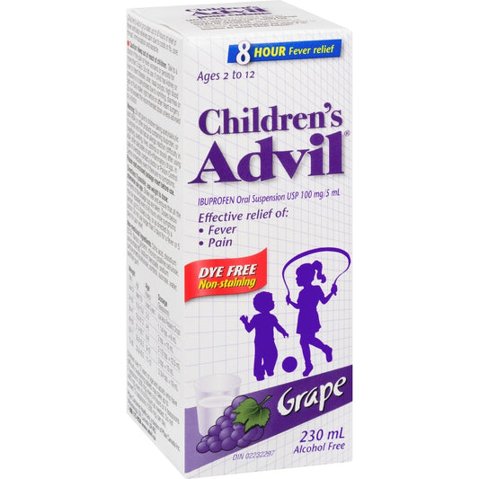 Children's Advil Dye-Free Grape Suspension 230mL