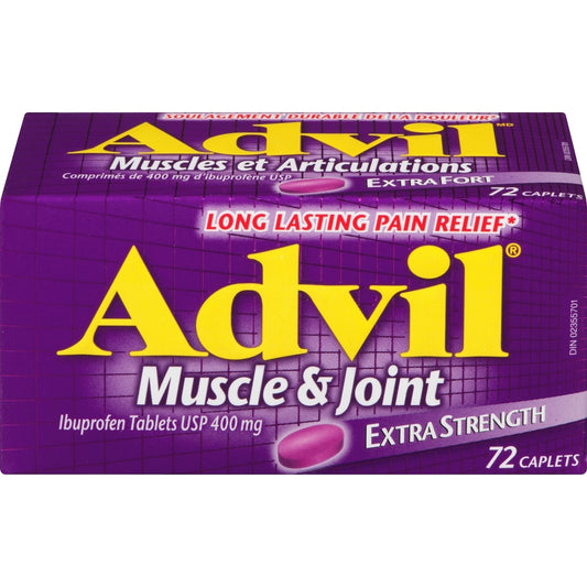Advil Muscle & Joint Extra Strength Caplets 400mg - 72 Count