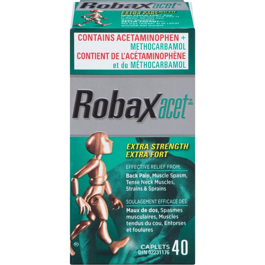 Robaxacet Extra Strength Muscle Pain Relief Tablets 40 Count