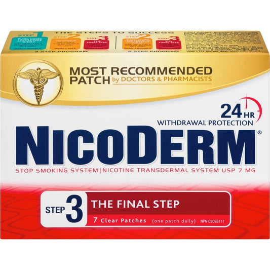 Nicoderm Clear 7mg Nicotine Patches, 7 Pack