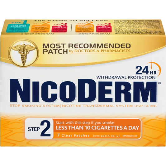 Nicoderm Clear Nicotine Patches 14mg, 7 Pack