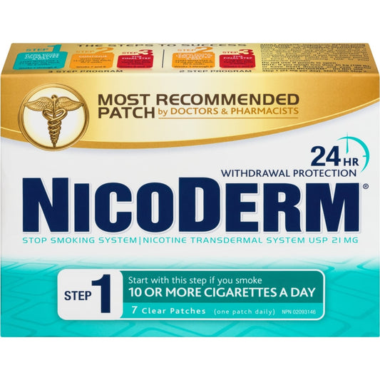 Nicoderm Clear 21mg Step 1 Patches (7 Pack)