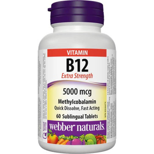 Vitamin B12 5000mcg Sublingual Tablets 60ct