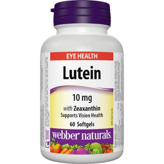 Lutein 10mg Softgels, 60 Count