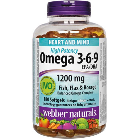 Omega 3-6-9 Extra Strength Softgels 180 Count