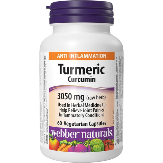 Turmeric Curcumin 3050mg Capsules, 60 Count