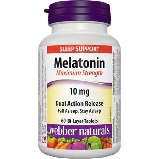 Melatonin 10mg Dual Action Timed Release, 60 Tablets