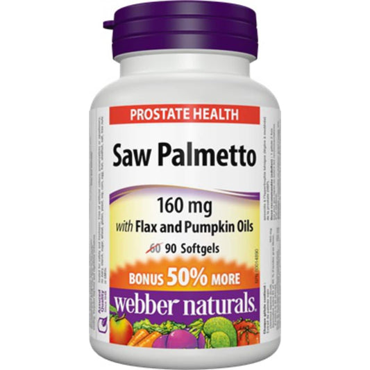 Saw Palmetto 160mg Prostate Support 90 Softgels