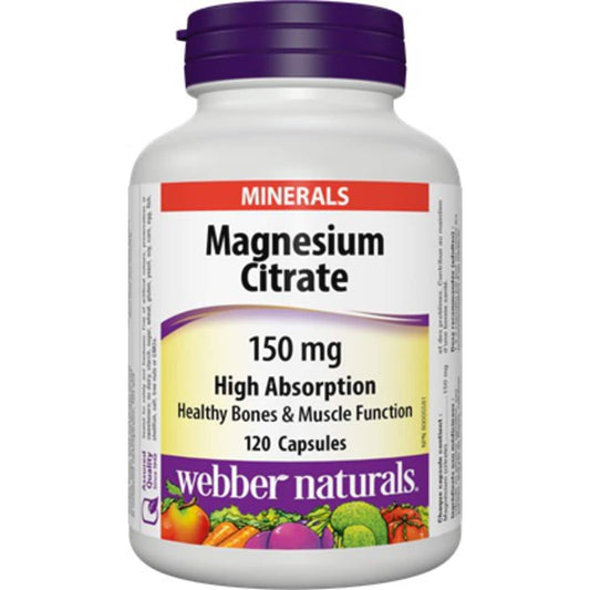 Magnesium Citrate 150mg 120 Capsules