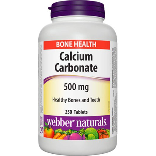 Calcium Carbonate 500mg Tablets, 250 Count