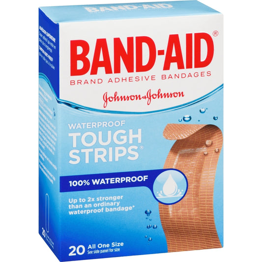 Tough-Strips Waterproof Bandages, 20 Pack