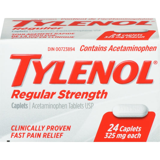 Tylenol Regular Strength Acetaminophen Tablets 24 Count