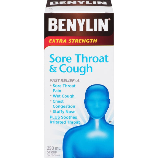 Extra Strength Sore Throat & Cough Syrup 250mL