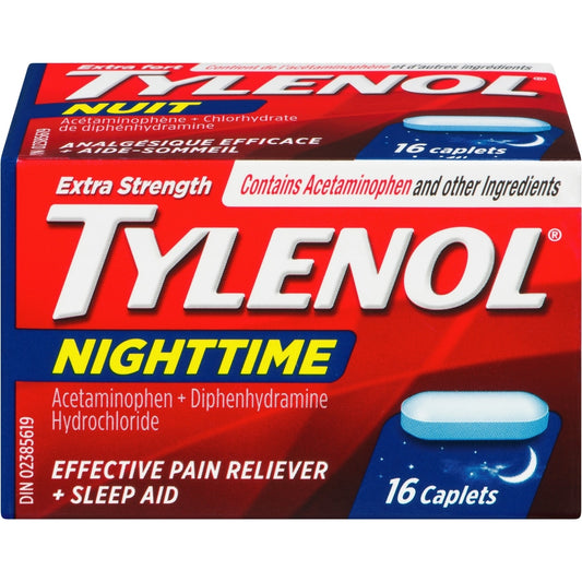 Tylenol Extra Strength Nighttime Caplets 16 Count