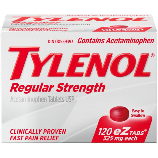 Tylenol Regular Strength EZ Tabs 325mg 120 Tablets