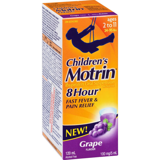 Children's Motrin Ibuprofen Oral Suspension Grape 120ml
