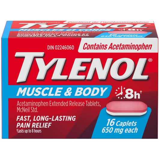 Tylenol Muscle & Body Pain Relief Caplets 16 Count