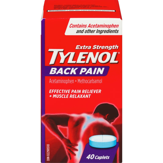 Extra Strength Back Pain Relief Caplets, 40 Count