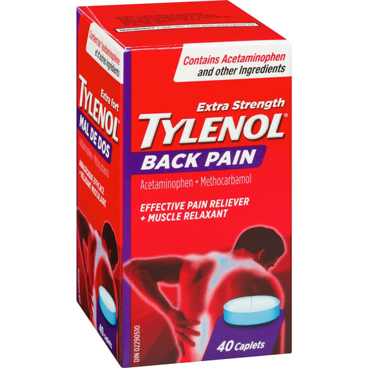 Extra Strength Back Pain Relief Caplets, 40 Count