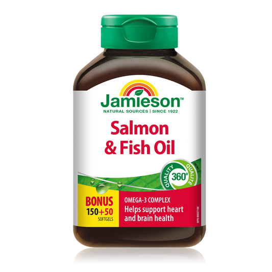 Salmon & Fish Oil Omega-3 Complex 200 Softgels