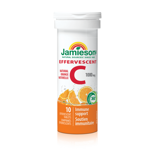 Effervescent Vitamin C 1000mg Tablets, 10-Pack