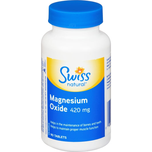 Magnesium Oxide 420mg Tablets - 90 Count