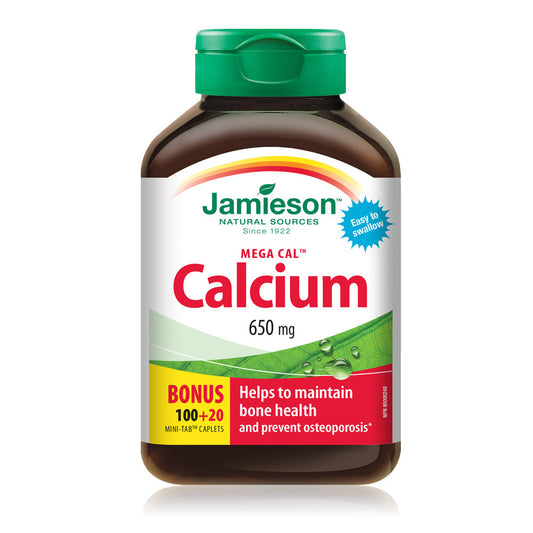 Mega Cal Calcium 650mg, 120 Caplets